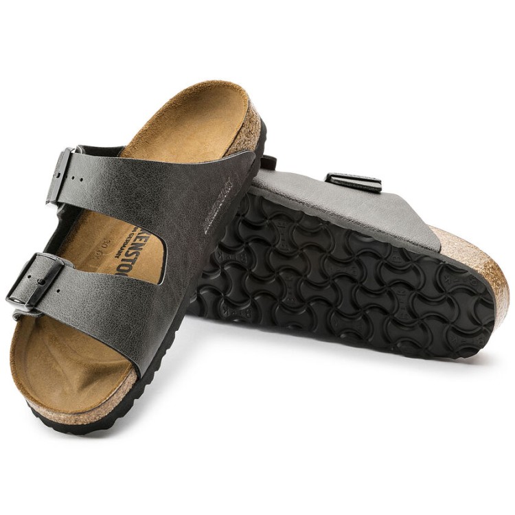 Franks Shoes Birkenstock Arizona Pull Up Anthracite